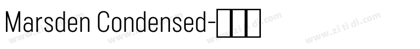 Marsden Condensed字体转换